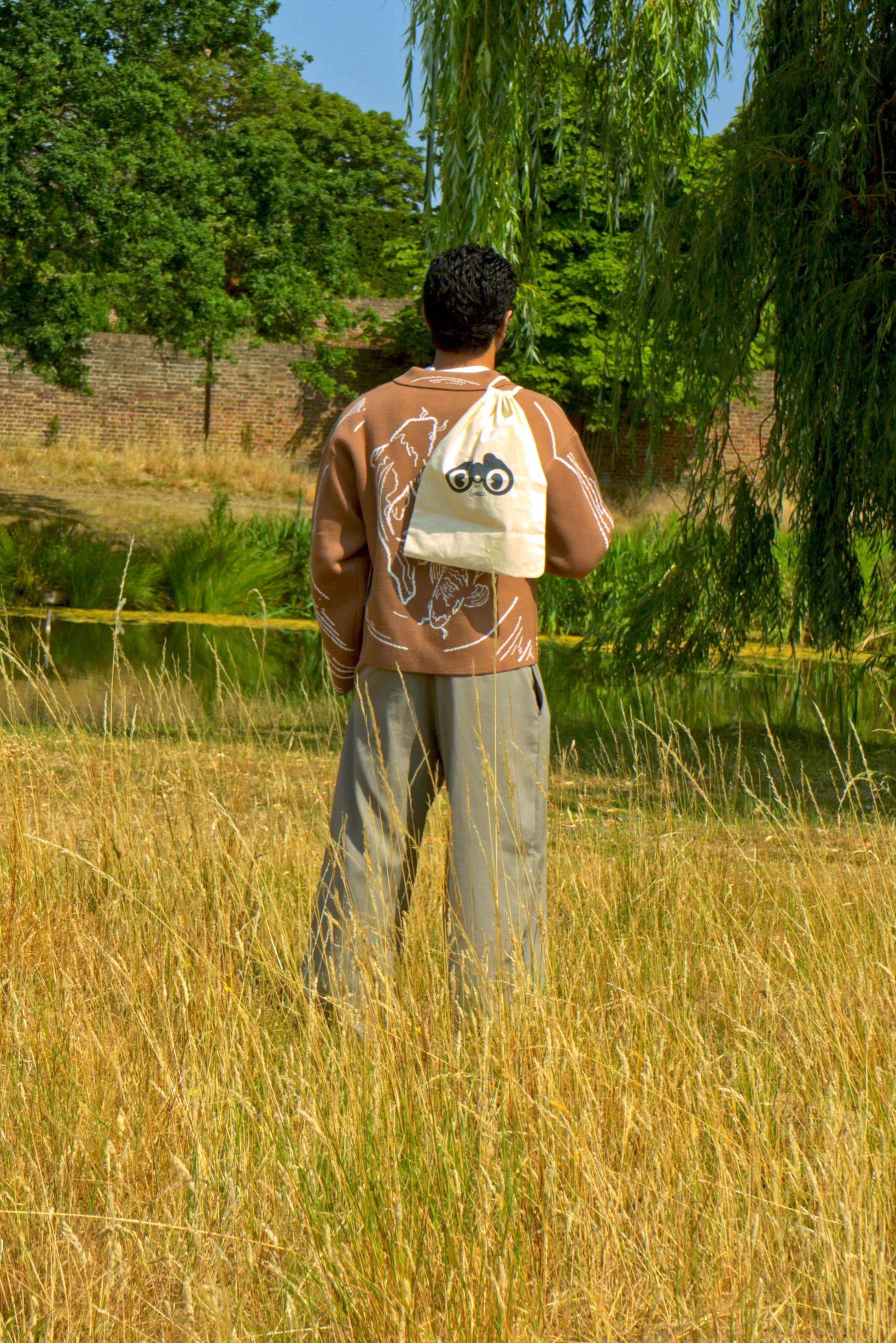 Koi Knit Overshirt (Sepia)