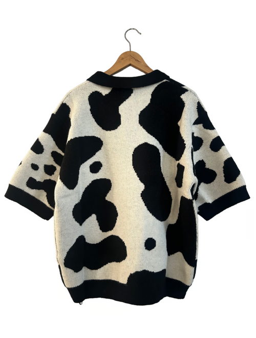 Cow Knit Polo