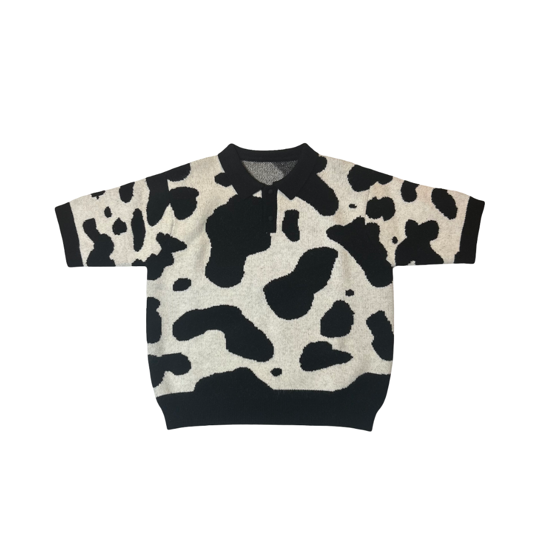 Cow Knit Polo